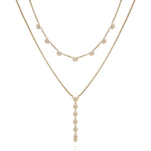 Crystal Layered Necklace