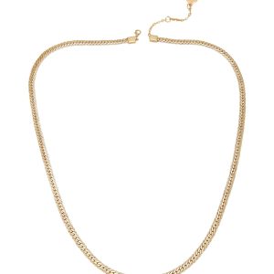 Goldtone Fancy Curb Necklace