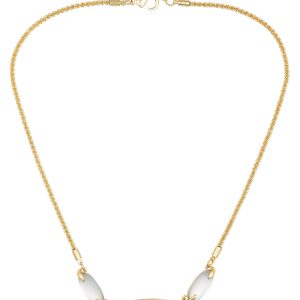 Goldtone Stone Collar Necklace