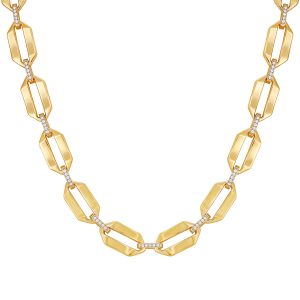 Statement Goldtone Link Necklace