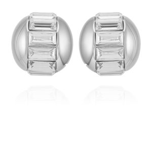 Baguette Crystal Stud Earrings