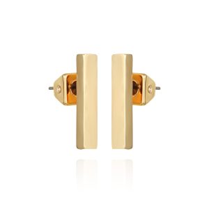Rectangle Bar Stud Earrings